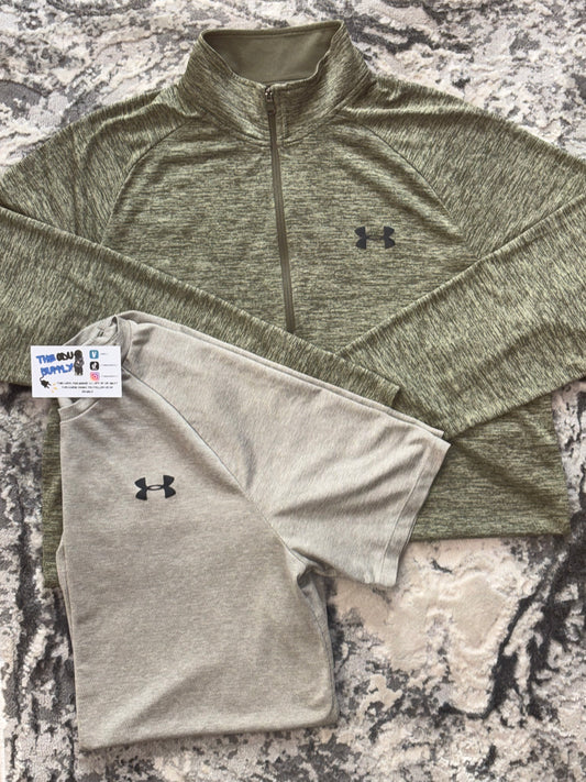 Under Armour Khaki + Olive Set